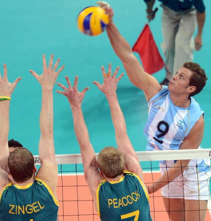 Außenangreifer Rodrigo Quiroga, vielfacher argentinischer Nationalspieler und viel herumgekommen, verstärkt neuerdings die United Volleys Frankfurt