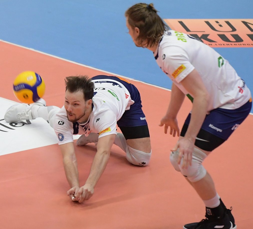 Stark in der Annahme und gleichzeitig fleißige Punktesammler waren im Heimspiel zuletzt gegen Herrsching Viktor Lindberg (l.) und Jordan Ewert