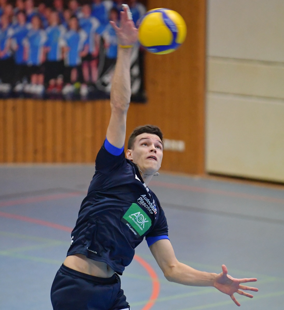 Arthur Nath könnte in die Startformation rücken - zuletzt zeigte er eine starke Leistung, sorgte nach seiner Einwechselung fast noch für den Umschwung beim 2:3 gegen die Netzhoppers. Foto: Behns