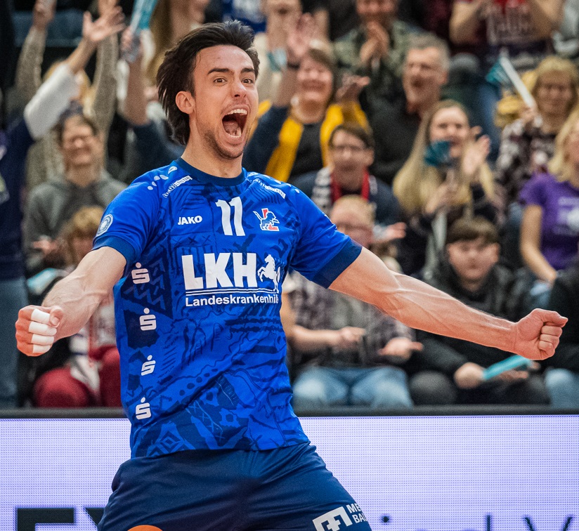 Xander Ketrzynski jubelt auch 2023/24 im SVG-Trikot. Foto: WW